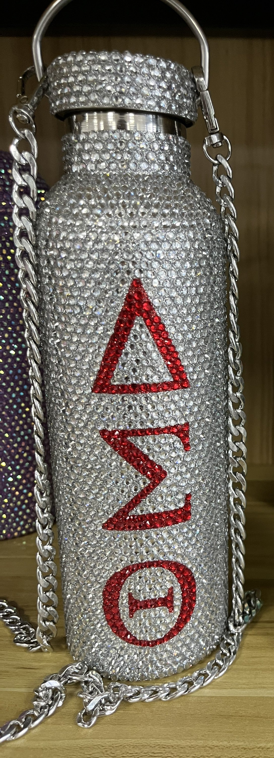 Delta Sigma Theta Bling Water Bottle