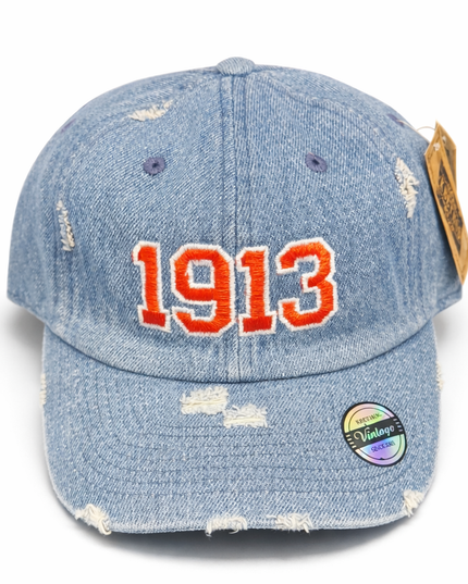 Delta 1913 Embroidered Denim Cap