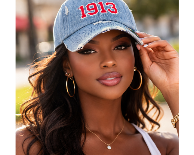 Delta 1913 Embroidered Denim Cap