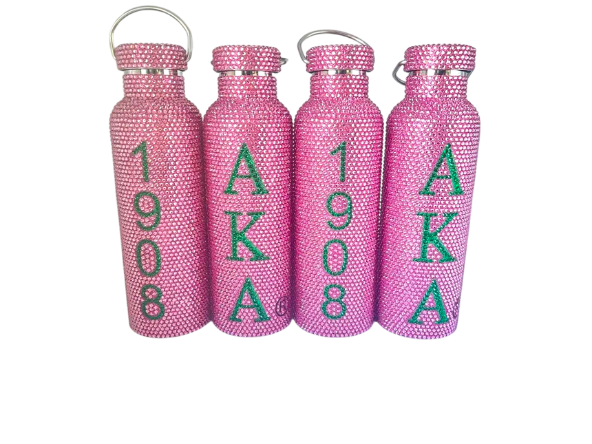 Alpha Kappa Alpha Bling Bottle