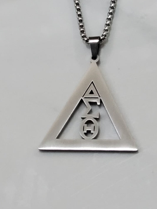 Delta Sigma Theta Stainles Greek Letter Steel Chain