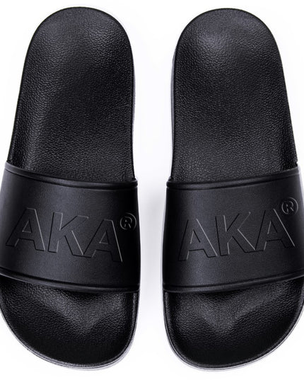Black AKA Embossed Slides
