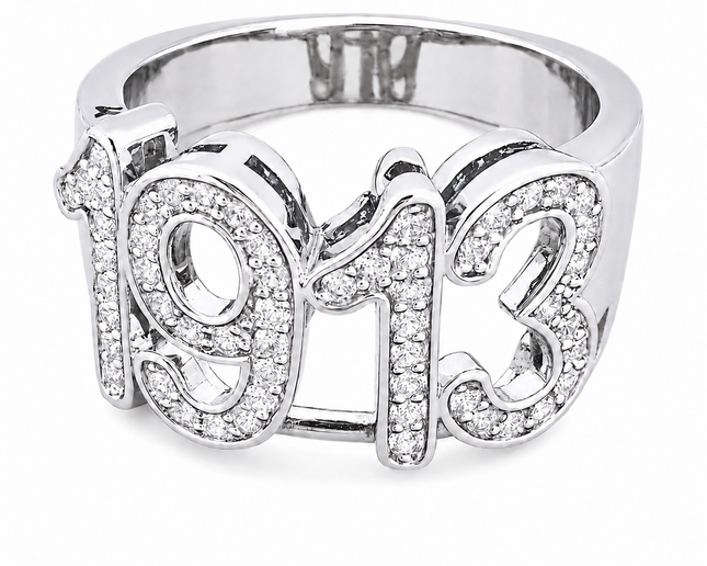 Delta Sigma Theta 1913 silver ring