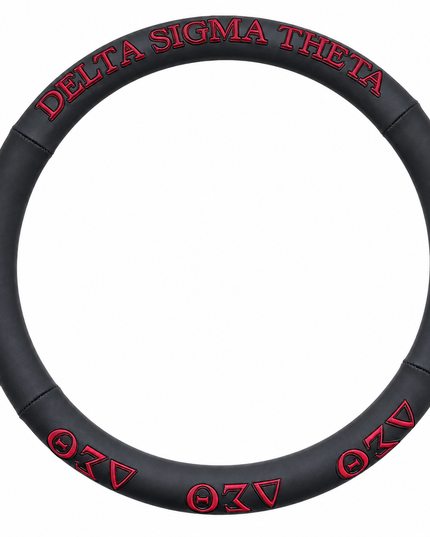 Delta Sigma Theta Steering Wheel Cover