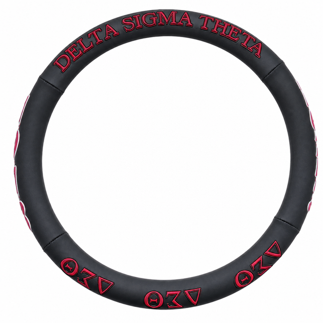 Delta Sigma Theta Steering Wheel Cover