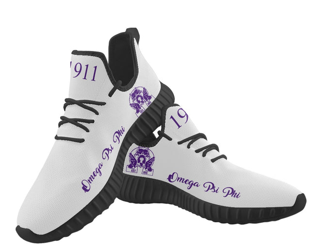 Omega Psi Phi White Sneakers