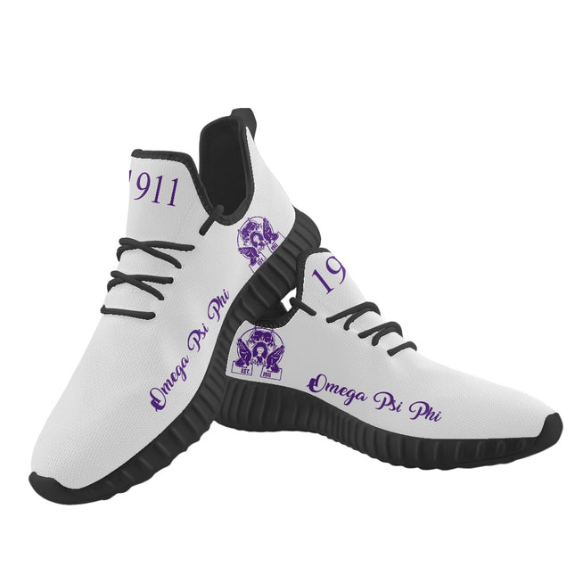 Omega Psi Phi White Sneakers