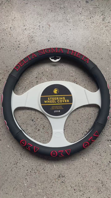Delta Sigma Theta Steering Wheel Cover